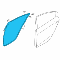 OEM 2015 Kia Forte WEATHERSTRIP Assembly-Rear Door Side Diagram - 83130A7000