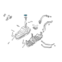 OEM 2017 Infiniti QX70 RETAINER-Fuel Gauge Diagram - 17341-40U00