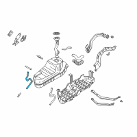 OEM Infiniti QX4 Hose-Fuel Diagram - 17551-1W200