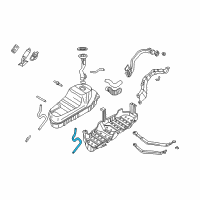 OEM Nissan Pathfinder Hose-Fuel Diagram - 17551-1W205