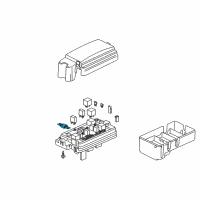 OEM 2005 Chevrolet Colorado Maxi Fuse Diagram - 15324251