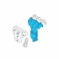 OEM 2006 Kia Rio Exhaust Manifold Assembly Diagram - 2851026390