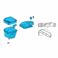 OEM 2018 Lexus GS300 Cleaner Assy, Air W/Element Diagram - 17700-36420
