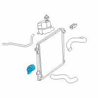 OEM Ford Radiator Assembly Bracket Diagram - 1L2Z-8A193-AA