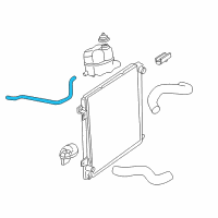 OEM 2005 Lincoln Aviator Overflow Hose Diagram - 2C5Z-8075-CC