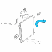 OEM 2004 Lincoln Aviator Upper Hose Diagram - 2C5Z-8260-CB