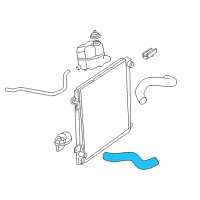 OEM 2004 Lincoln Aviator Lower Hose Diagram - 2C5Z-8286-CC