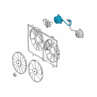 OEM 2014 Lexus RX450h Motor, Cooling Fan Diagram - 16363-31390