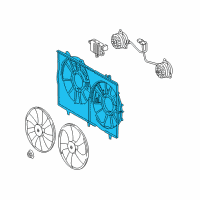 OEM 2013 Lexus RX450h Shroud, Fan Diagram - 16711-31461