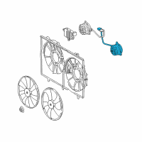 OEM 2014 Lexus RX450h Motor, Cooling Fan Diagram - 16363-31260