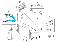 OEM 2021 Hyundai Ioniq Hose Assembly-Radaator, Lower Diagram - 25415-G2000