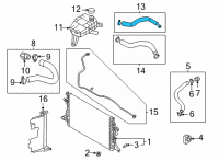 OEM 2022 Hyundai Elantra Hose & Clamp Assembly Diagram - 25450-S7700