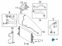 OEM Hyundai Elantra Bracket-Radiator MTG Diagram - 253S3-AA100