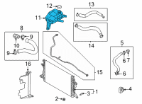 OEM 2022 Hyundai Elantra Tank Assy-Reservoir Diagram - 25430-BY000