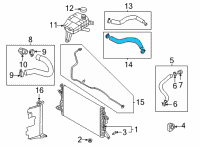 OEM 2022 Hyundai Elantra Hose & Clamp Assembly Diagram - 25450-S7600