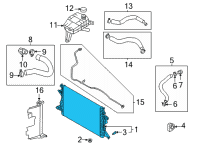 OEM Hyundai Elantra RADIATOR ASSY Diagram - 253E0-BY100