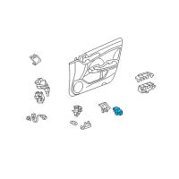 OEM 2009 Acura TSX Switch Assembly, Driver Side Seat Memory Diagram - 35961-TL0-G01
