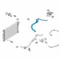 OEM 2012 Ford Explorer Coolant Hose Diagram - BB5Z8260F