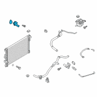 OEM 2013 Ford Explorer Thermostat Diagram - AG9Z-8575-B