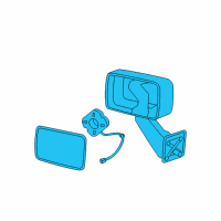 OEM 2006 Hummer H3 Mirror Assembly Diagram - 15884836