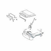 OEM 2008 Toyota FJ Cruiser Release Cable Diagram - 53630-35090