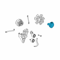 OEM 2002 Chevrolet Blazer Clutch, Fan Blade Diagram - 15154901