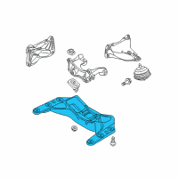 OEM 2008 BMW M3 Gearbox Support Diagram - 22-31-2-283-099
