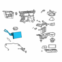 OEM Chrysler Core-Heater Diagram - 68110623AA