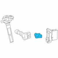 OEM Lexus CT200h Sensor, Crank POSITI Diagram - 90919-T5005