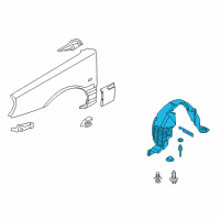 OEM 2006 Kia Amanti Guard Assembly-Front Wheel Diagram - 868123F000