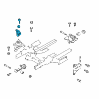 OEM Kia Sportage Engine Support Bracket Assembly Diagram - 218202S000