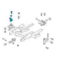 OEM 2010 Hyundai Tucson Support Engine Mounting Bracket Diagram - 21820-2S000