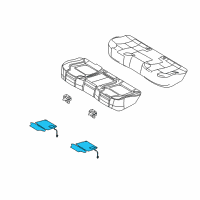 OEM 2012 Ford Taurus Seat Cushion Heater Diagram - AG1Z-14D696-P