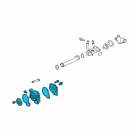 OEM Chevrolet Malibu Water Pump Assembly Diagram - 12630084