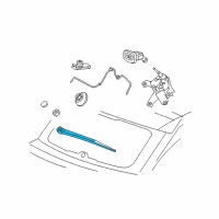 OEM 2013 Jeep Compass Arm-Rear WIPER Diagram - 5183275AB