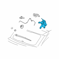 OEM 2013 Jeep Compass Motor-LIFTGATE WIPER Diagram - 5116146AE