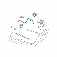 OEM 2014 Jeep Compass Hose-Rear Window WIPER Washer Diagram - 5303839AF