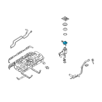OEM Hyundai Entourage Fuel Filter Assembly Diagram - 31911-4D500
