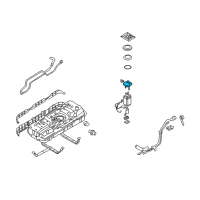 OEM 2011 Kia Sedona Fuel Filter Assembly Diagram - 319114D500