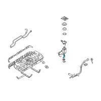 OEM 2006 Kia Sedona Fuel Pump Assembly Diagram - 311114D500