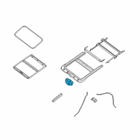 OEM 2009 Nissan Altima Motor Assy-Sunroof Diagram - 91295-JB11A