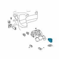 OEM Pontiac Vibe Air Conditioner Electric Temperature and Motor Control SWITCH Diagram - 88970583