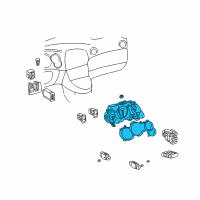 OEM Pontiac Vibe Cluster Assembly Diagram - 88975014