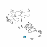 OEM 2007 Pontiac Vibe Switch, Hazard Warning Diagram - 88970240