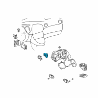 OEM 2008 Pontiac Vibe Switch, Lift Gate Window Release Diagram - 88970412