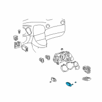 OEM 2003 Pontiac Vibe Switch, Rear Window Defogger Diagram - 88970242