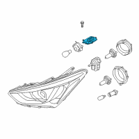 OEM Hyundai Ballast Assembly-Headlamp Diagram - 92190-4Z200