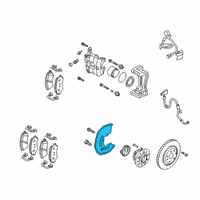 OEM 2021 Kia Stinger Front Brake Disc Cover Diagram - 51756J5000