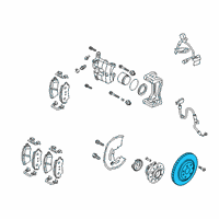 OEM 2018 Kia Stinger Disc-Front Wheel Brake Diagram - 51712J5000