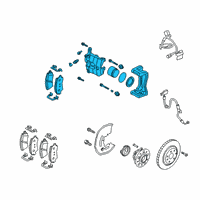 OEM 2019 Kia Stinger Front Brake Assembly, Left Diagram - 58110J5010